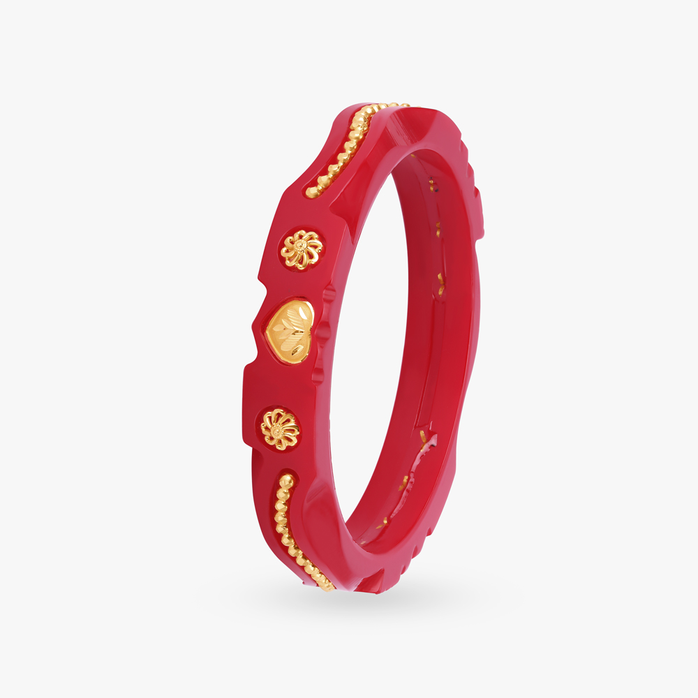 Gold pola tanishq top