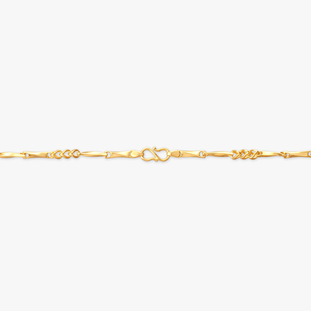 Twisted Link Gold Chain for Men,,hi-res image number null