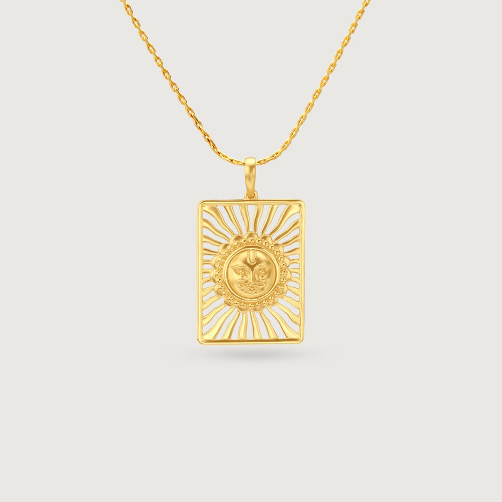Sacred Radiant Gold Pendant,,hi-res image number null