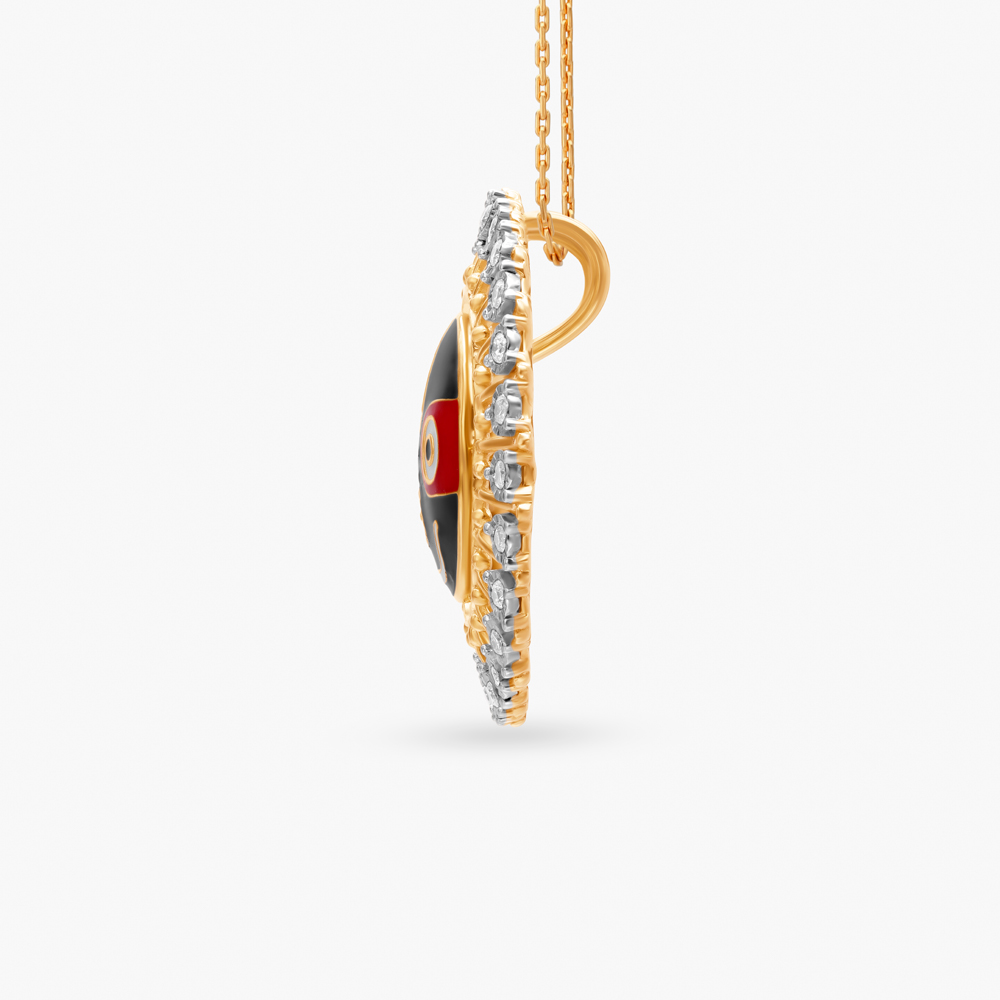 Sublime Lord Jagannath Diamond Pendant,,hi-res image number null