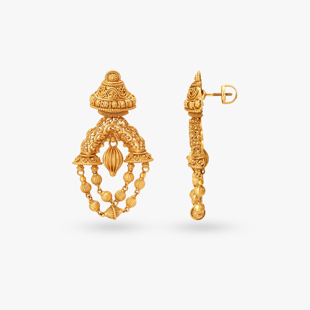 Ornate Mukuteshwar Temple Necklace Set,,hi-res image number null