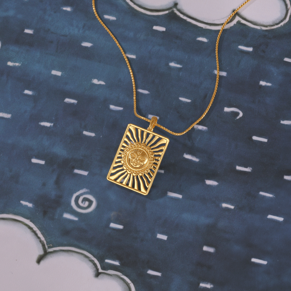 Sacred Radiant Gold Pendant,,hi-res image number null
