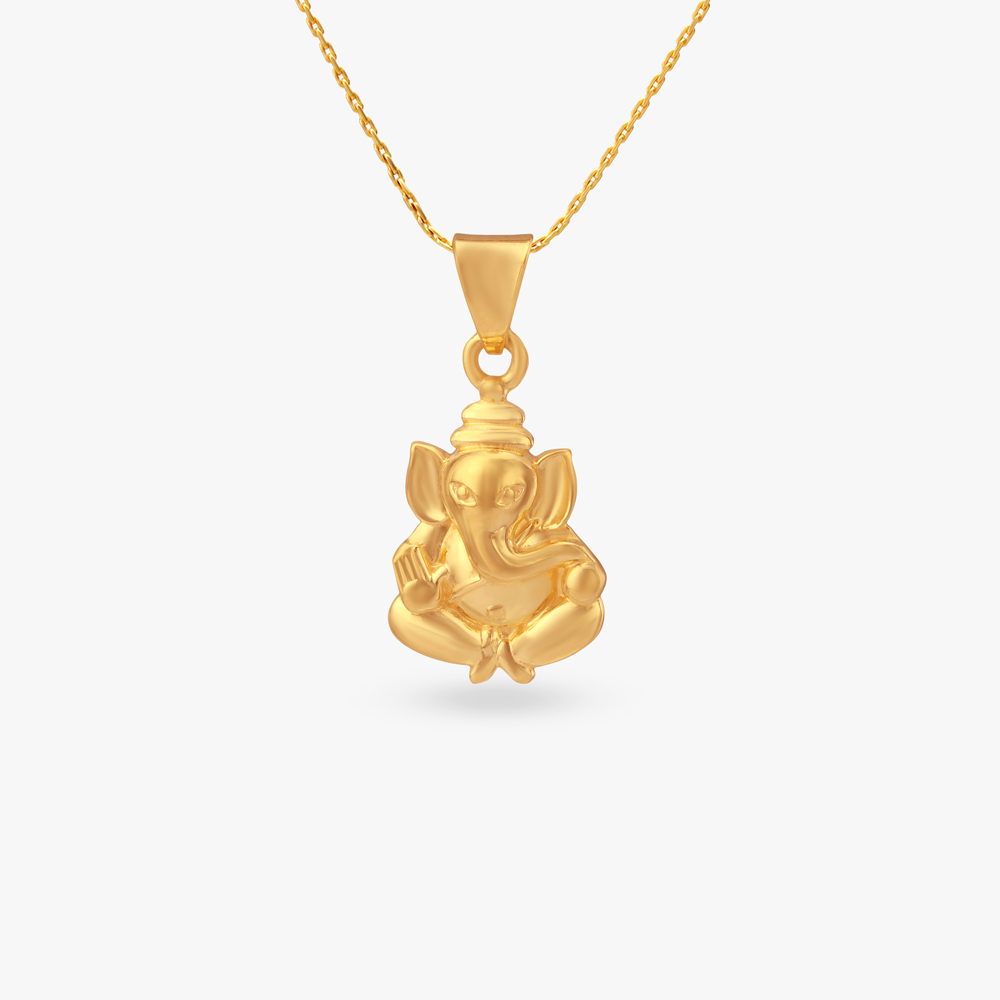 

Divine Ganesha Gold Pendant
