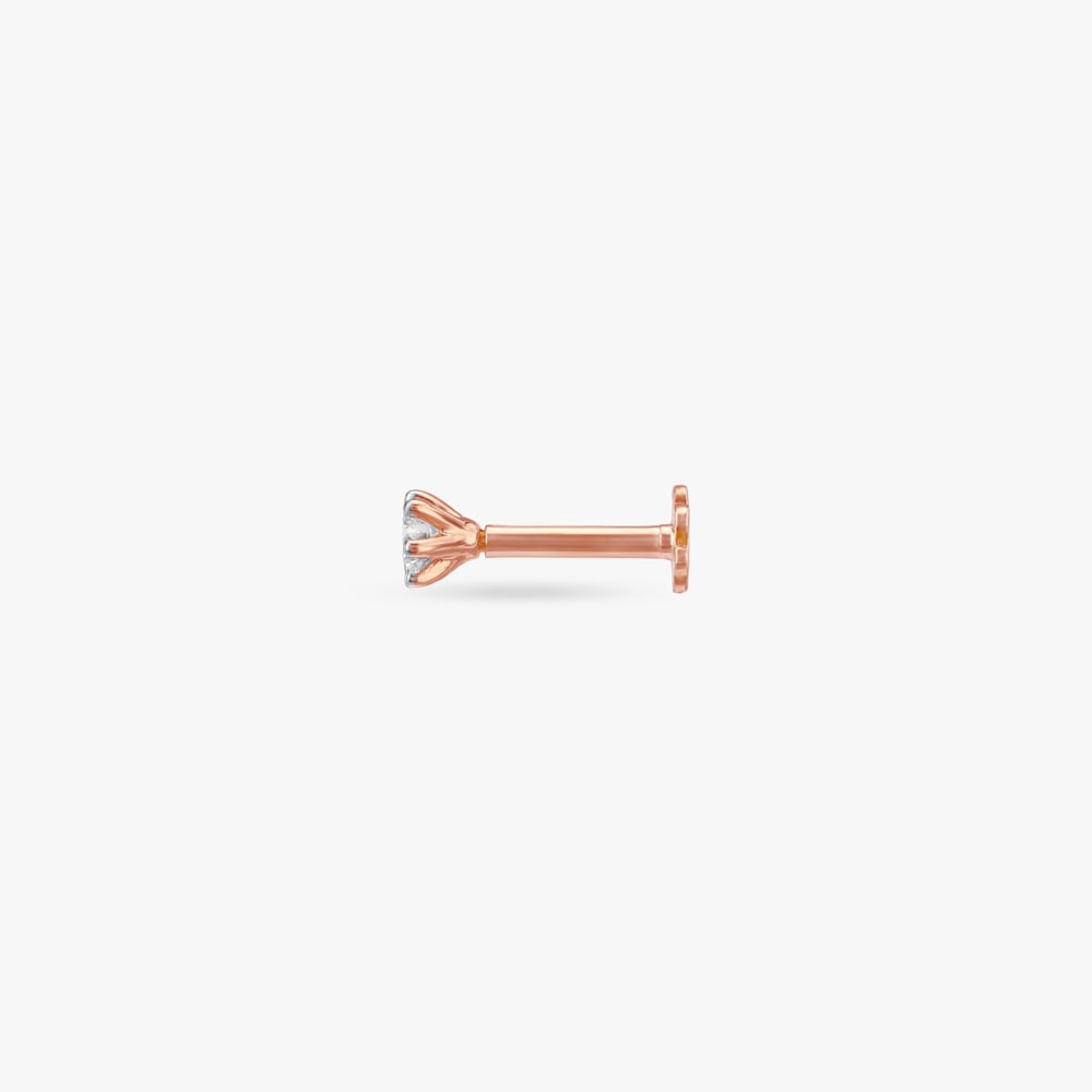 Twinkle Bloom Diamond Nose Pin,,hi-res image number null