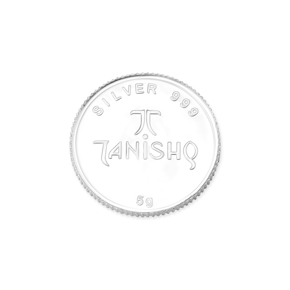 5 Grams Lord Ganesha Silver Coin,,hi-res image number null