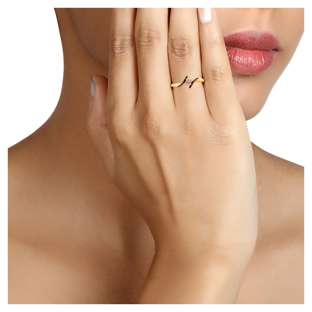 Contemporary Flowerbud Diamond Ring,,hi-res image number null