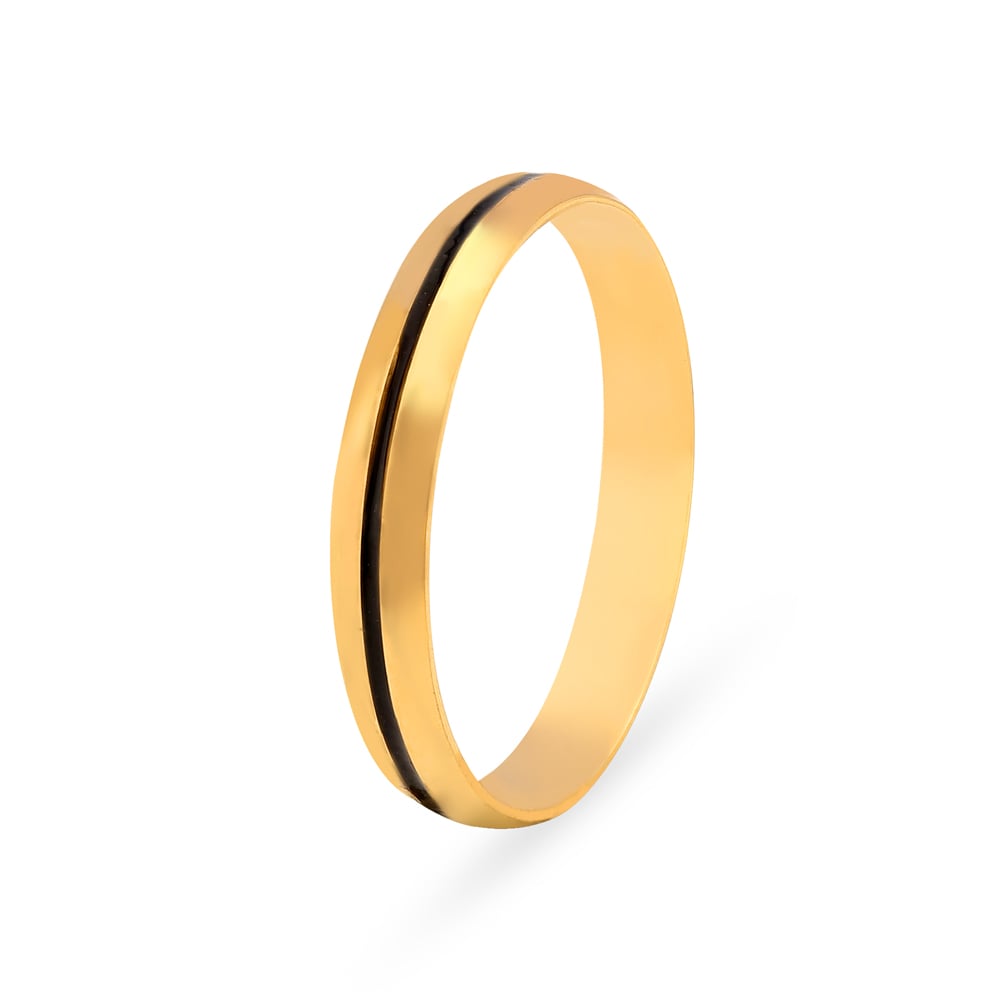 Minimalist 22 Karat Yellow Gold Finger Ring