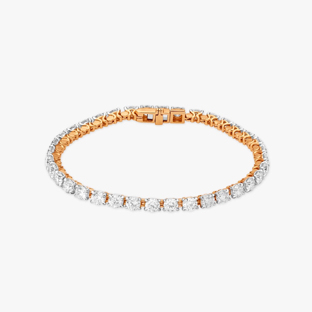 Solitaire Diamond Bracelet – Aurora Lane Co