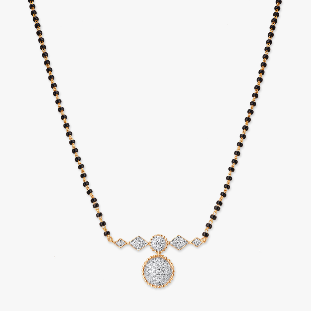 Pretty Spark Diamond Mangalsutra,,hi-res image number null
