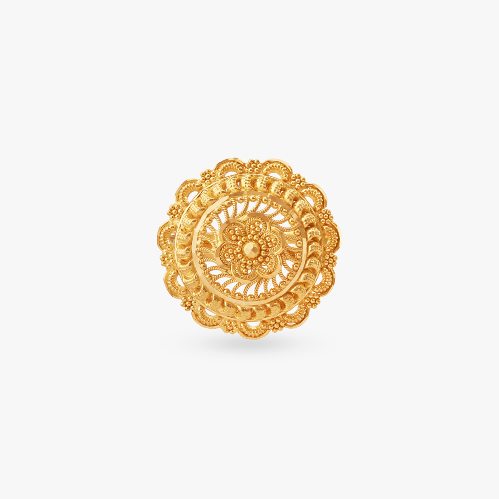 Opulent Heritage Gold Ring,,hi-res image number null