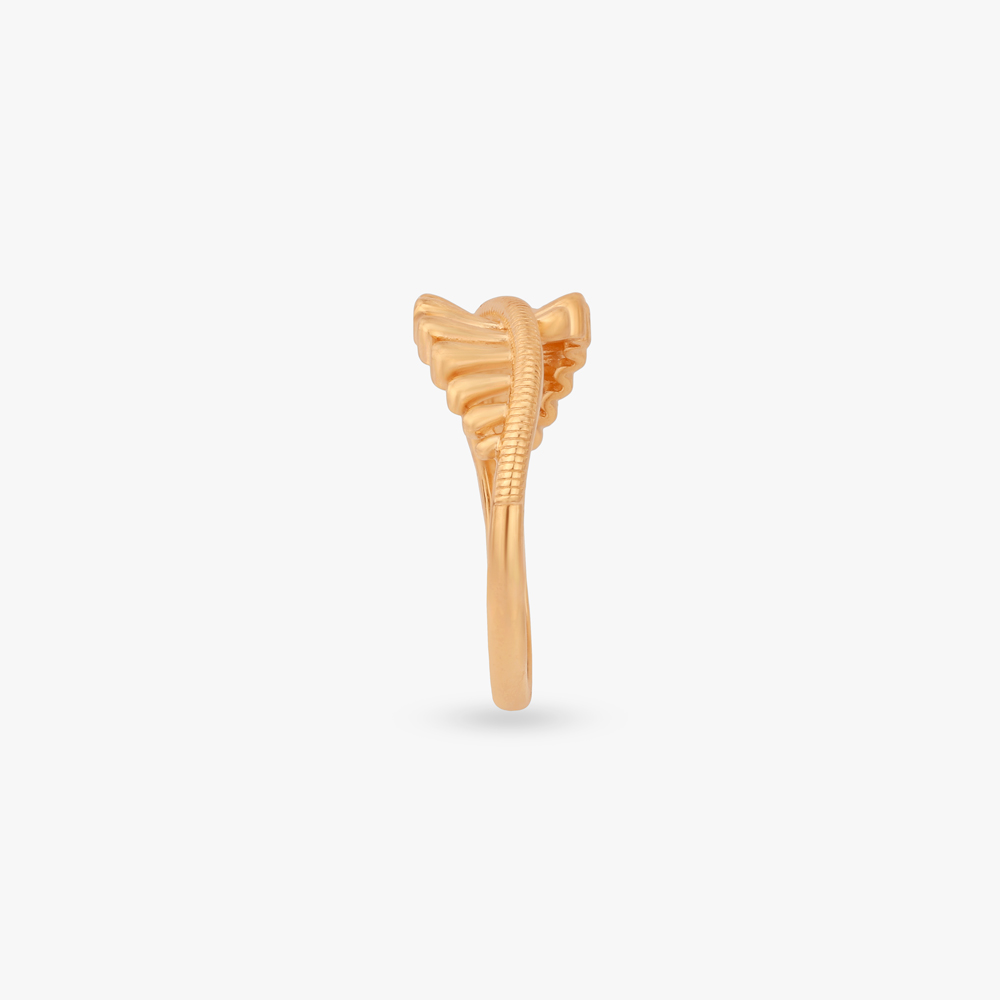 Gilded Leafline Gold Ring,,hi-res image number null