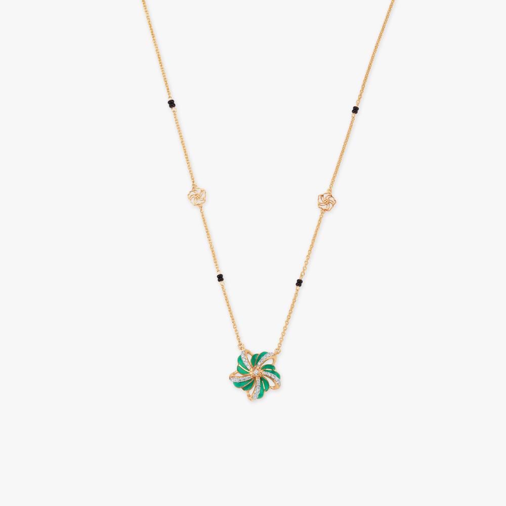 

Verdant Bloom Diamond Mangalsutra