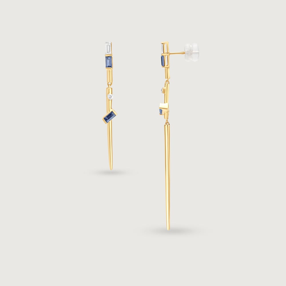 Starry Night Splendour 14KT Lolite Drop Earrings,,hi-res image number null