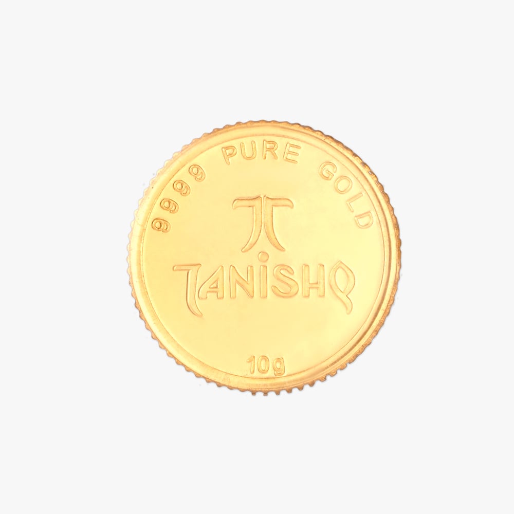 10 gram 24 Karat Gold Coin with Ganesha Motif,,hi-res image number null
