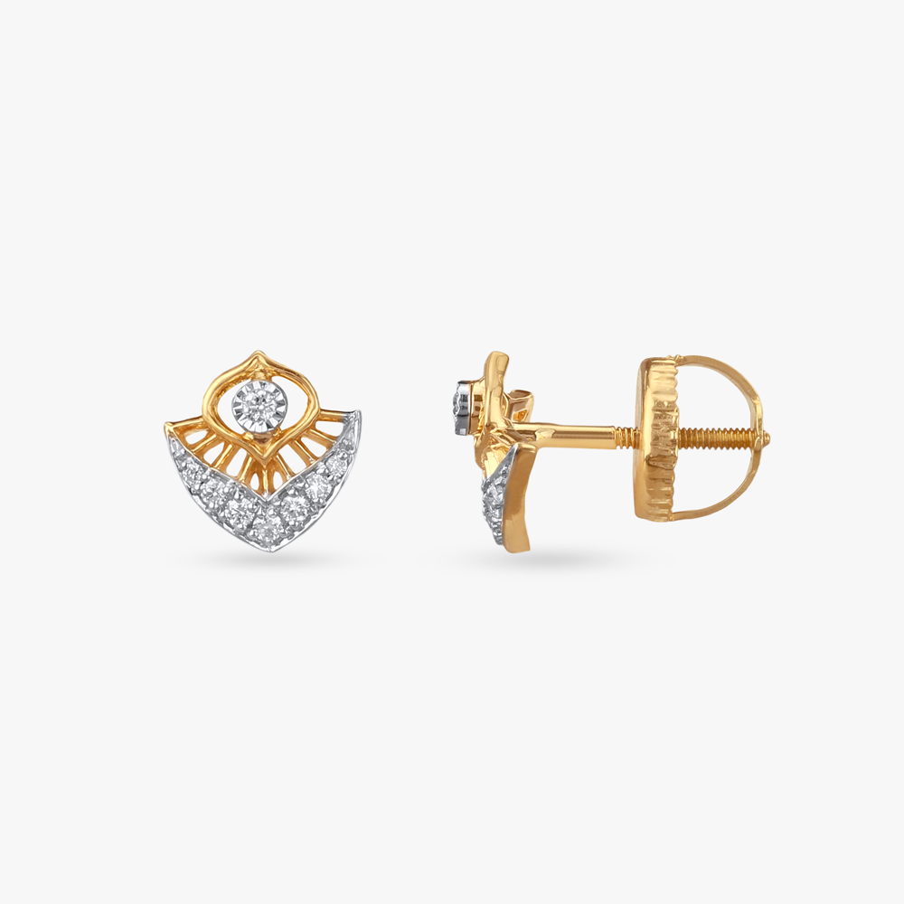 

Sunrise Sparkle Diamond Stud Earrings