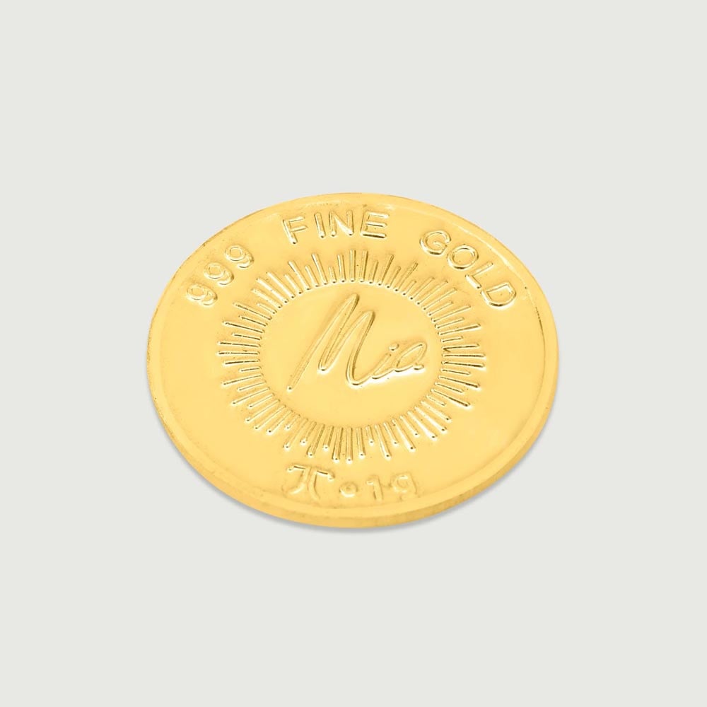 1 Gm 24 Karat Lotus Gold Coin,,hi-res image number null