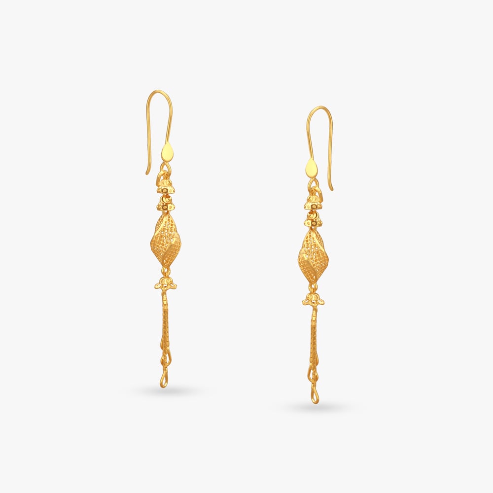 

Lustre Mesh Gold Hoop Earrings