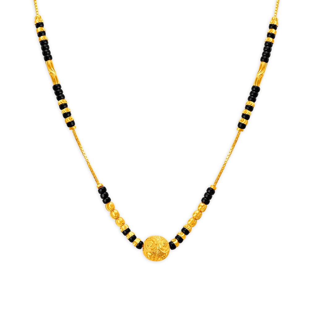 

Carved Ball Mangalsutra