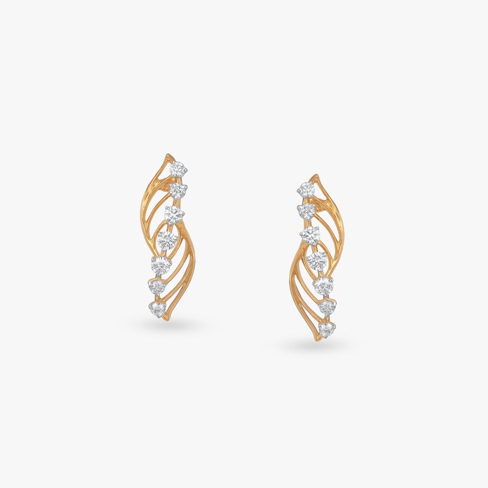 

Twisted Elegance Diamond Stud Earrings