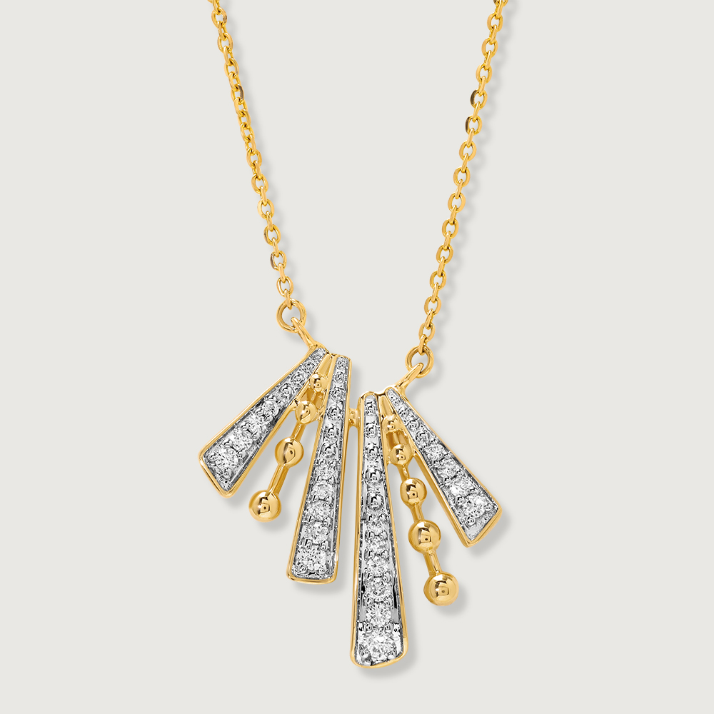 Supernova Sparkle 14KT Diamond Necklace,,hi-res image number null