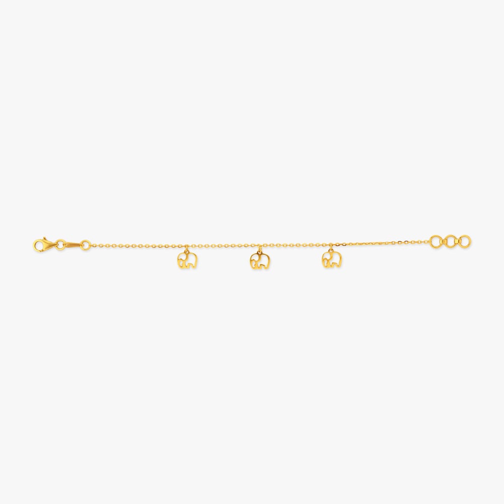 Tiny Tusker Gold Bracelet for Kids,,hi-res image number null
