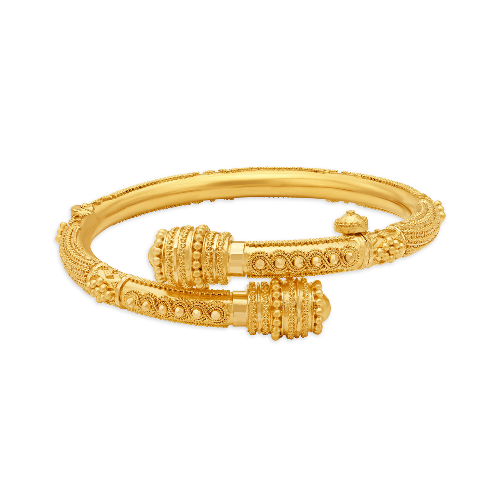 Dazzling Rawa Work Gold Bangle,,hi-res image number null