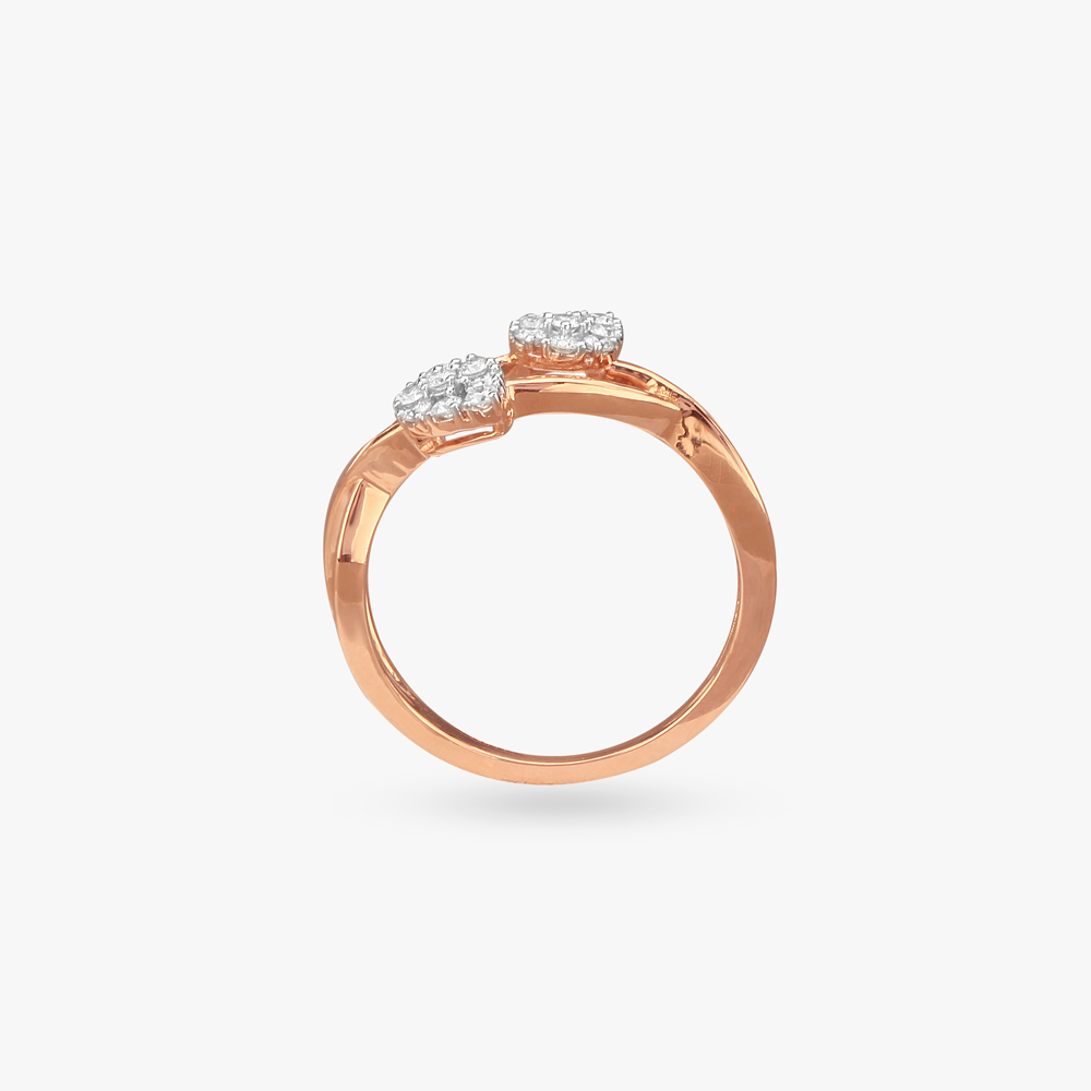 Whispering Leaves Diamond Finger Ring,,hi-res image number null