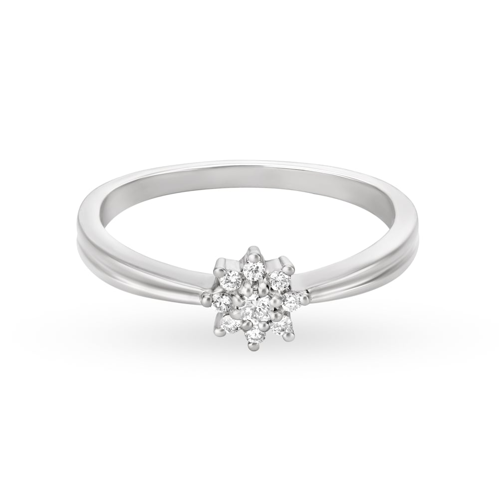 Winter Bloom Platinum and Diamond Ring,,hi-res image number null