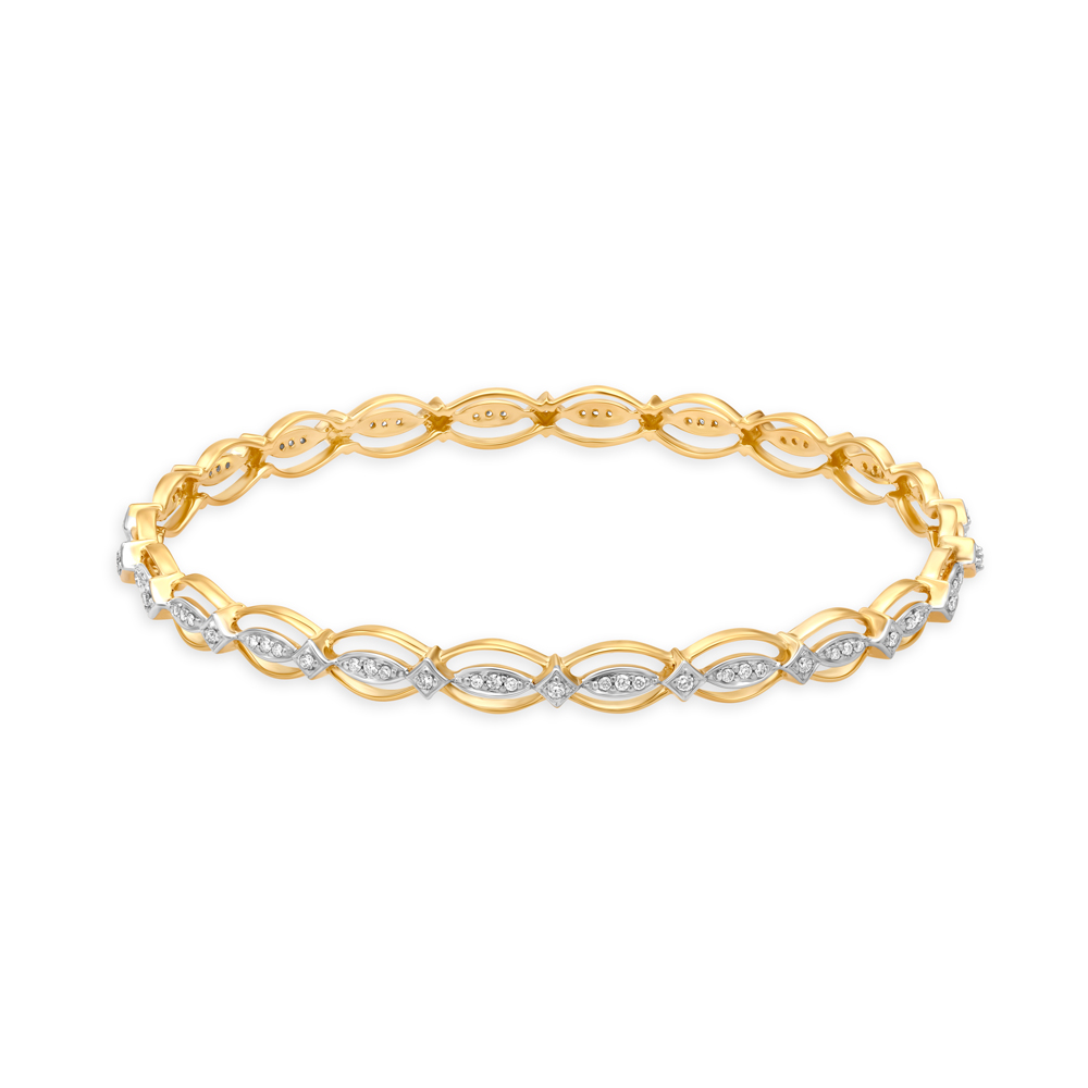 Surreal Rose Gold and Diamond Bracelet for Men-sonthuy.vn