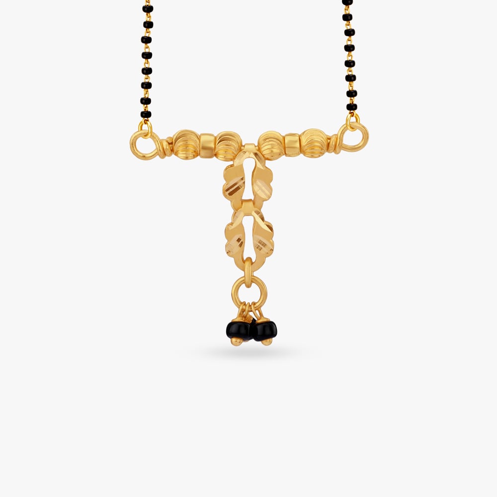 

Beaded Blessing Gold Pendant