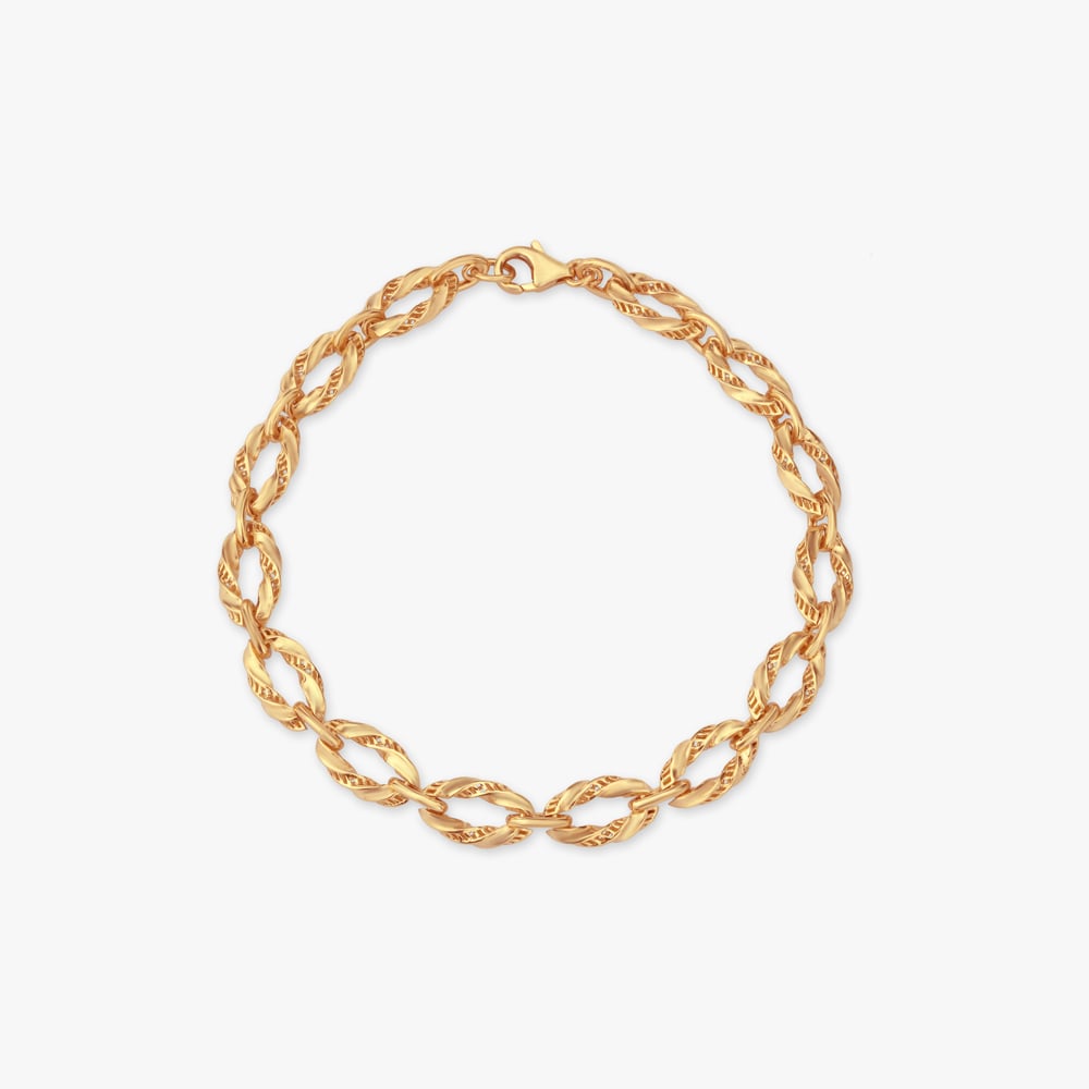 

Classic Interlink Gold Bracelet