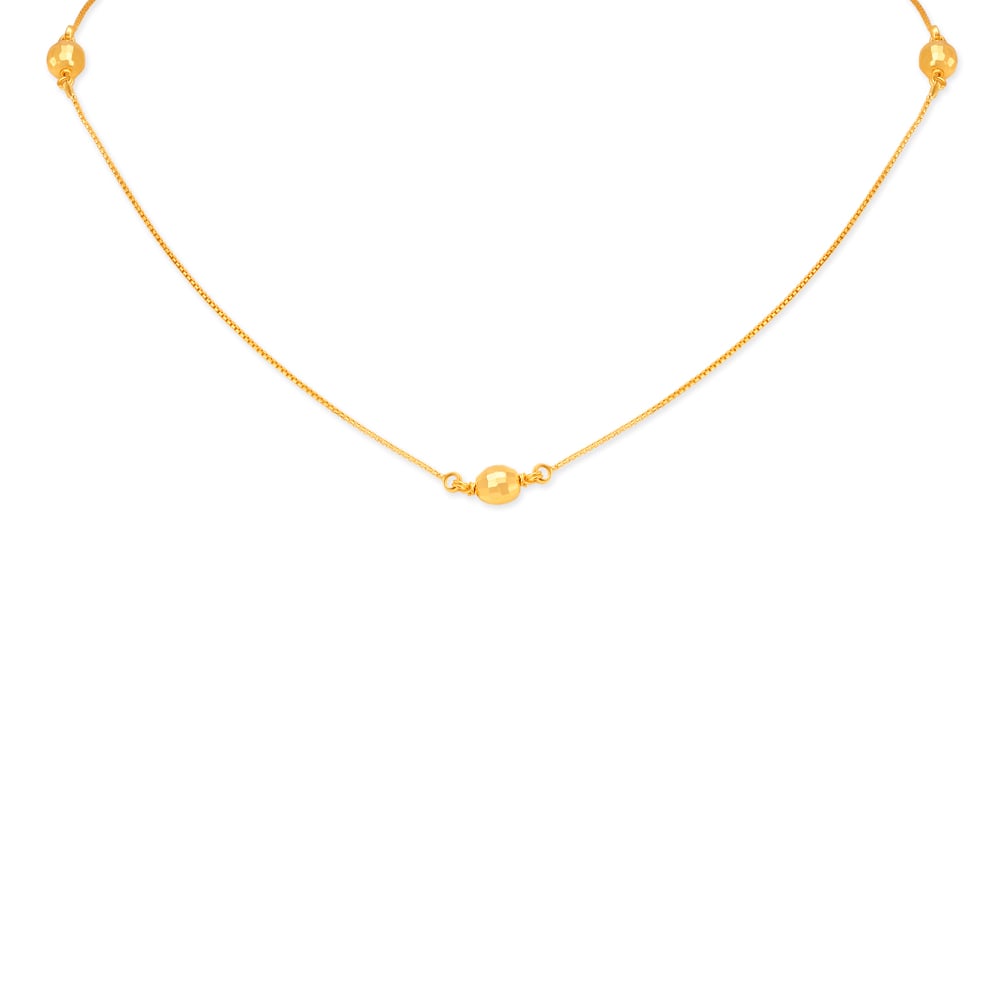 Stunning Gold Chain With Beads for Kids