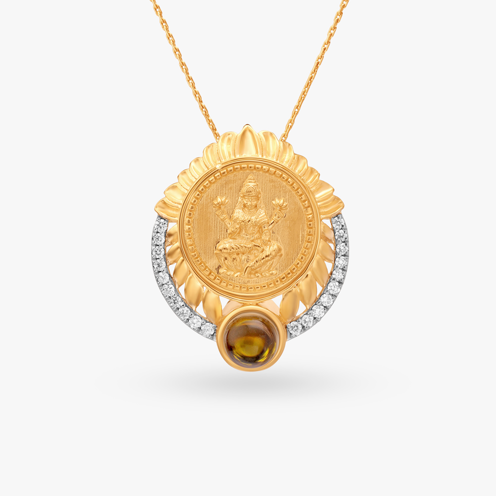 Lakshmi Diamond Pendant,,hi-res image number null