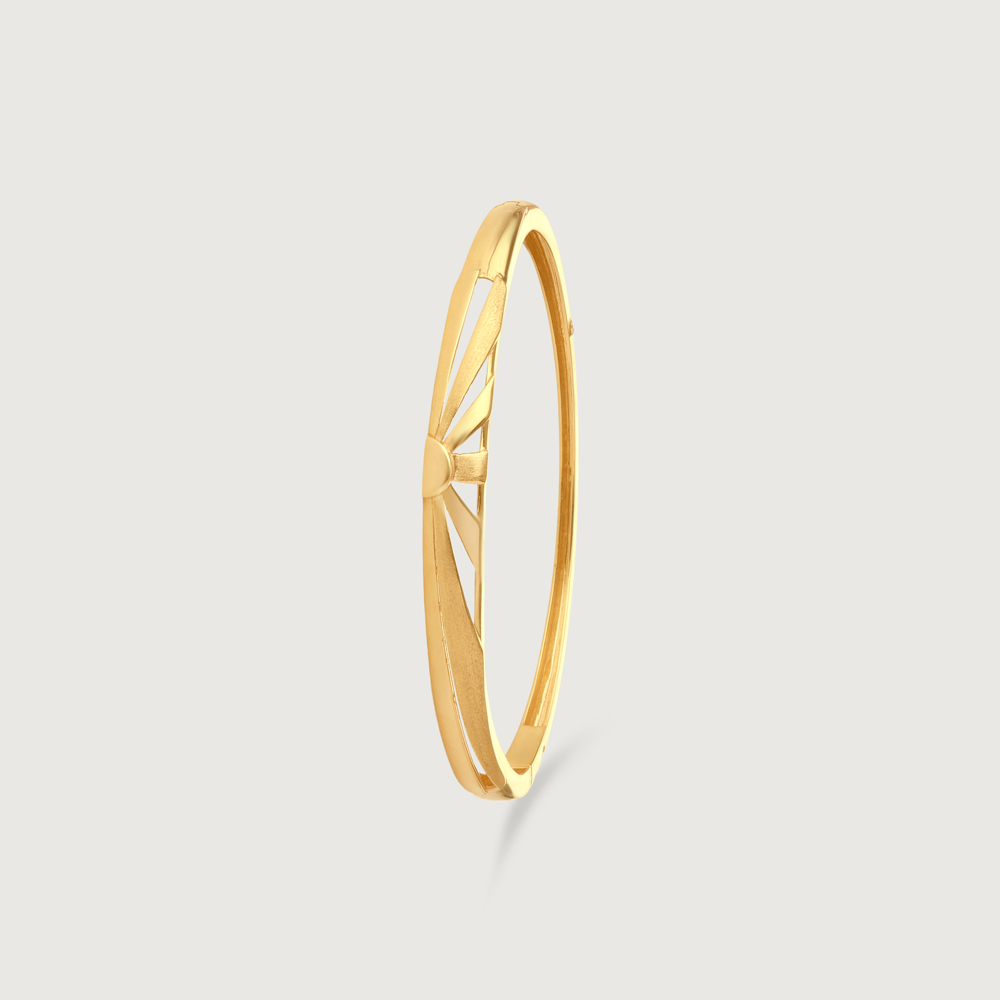 Radiant Asymmetric Gold Bangle,,hi-res image number null