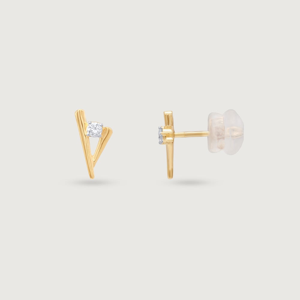 Cheeky Sleek Gold Earrings,,hi-res image number null