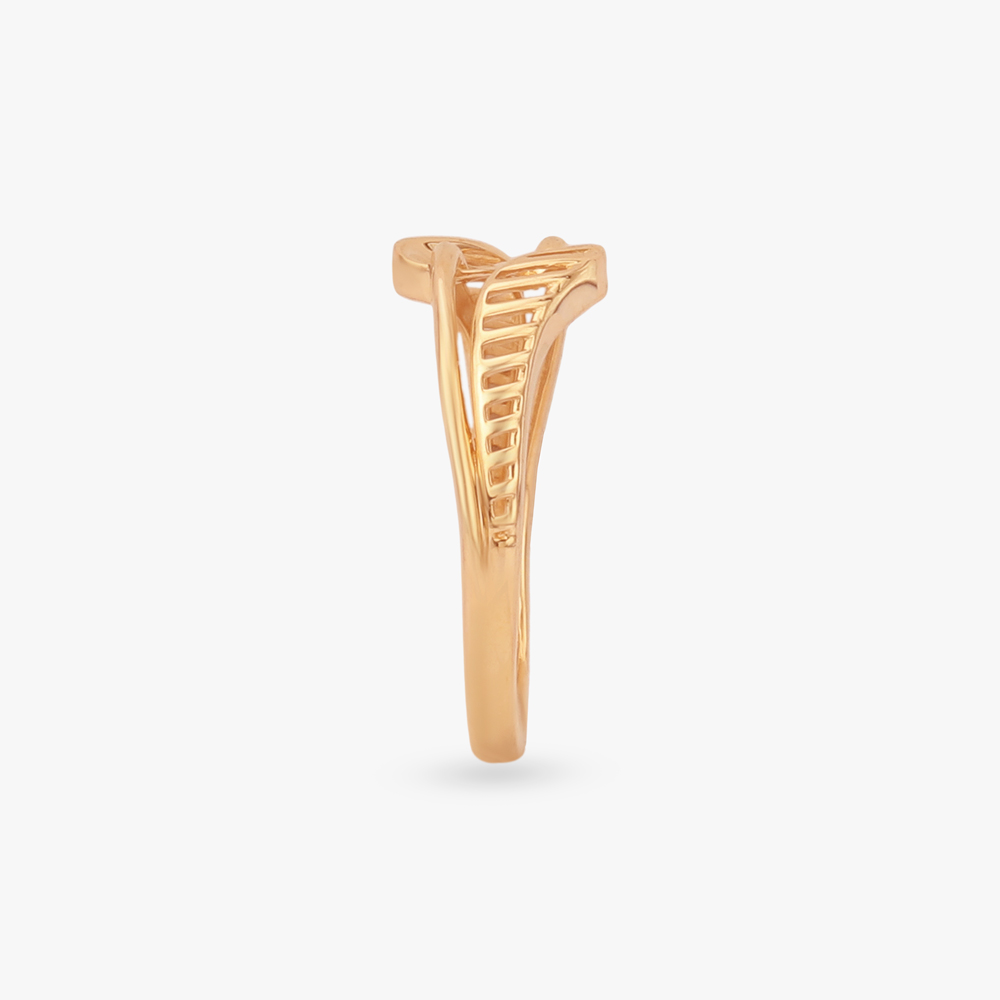 Fluid Interplay Gold Ring,,hi-res image number null
