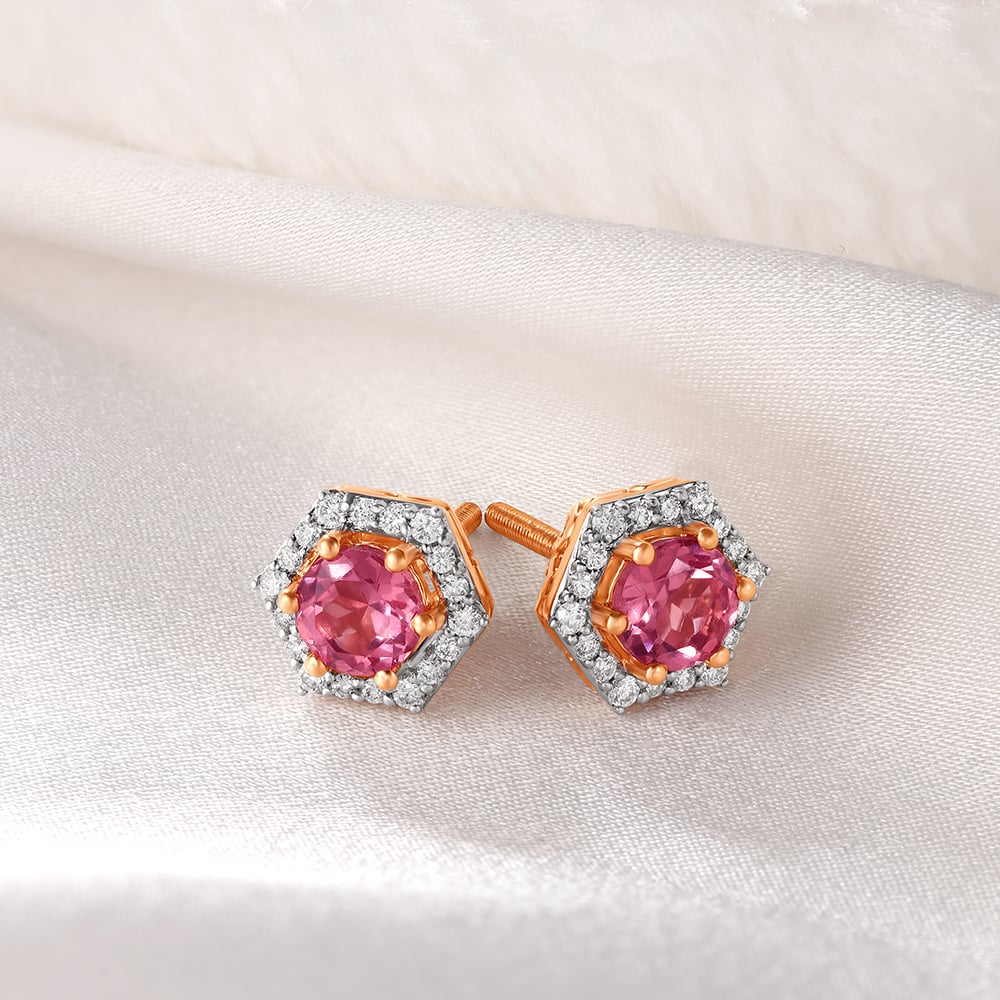 Tender Romance Diamond Stud Earrings