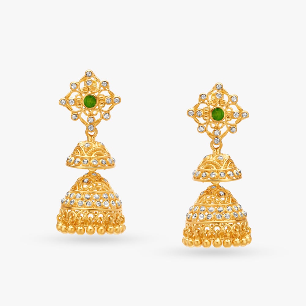 Classical Treasure Jhumka,,hi-res image number null