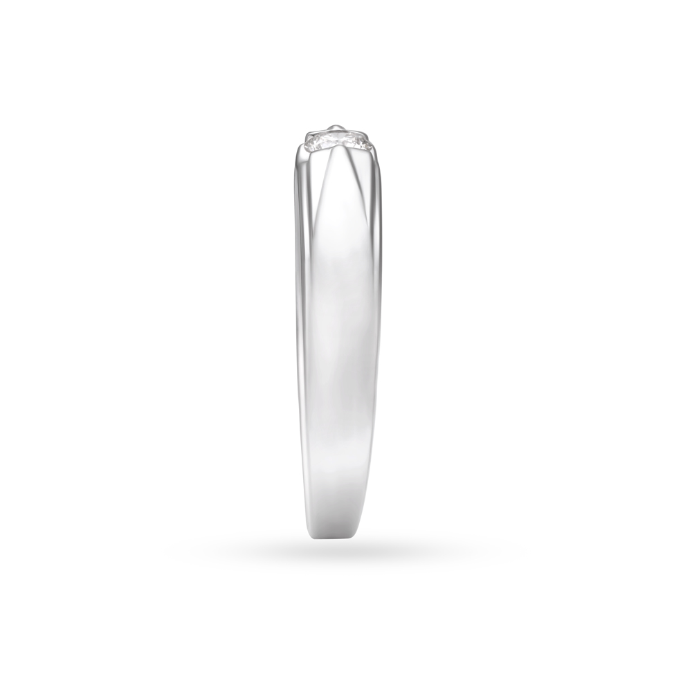 Single Stone Platinum Finger Ring