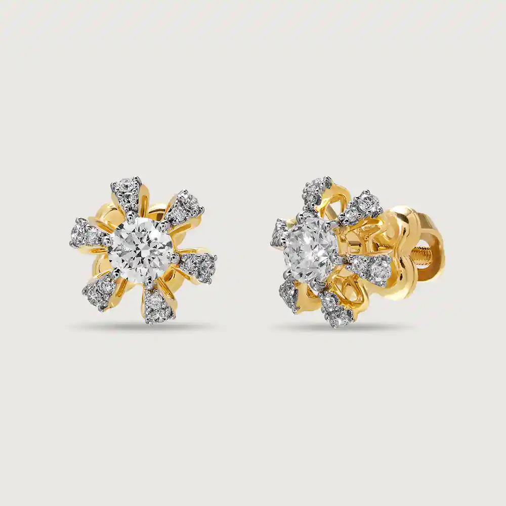 Cascade Solitaire Earring,,hi-res image number null