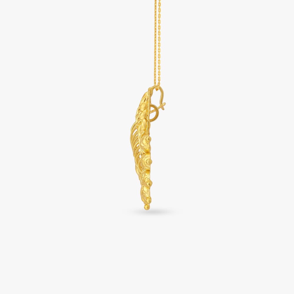 Petal Arch Gold Maang Tikka,,hi-res image number null