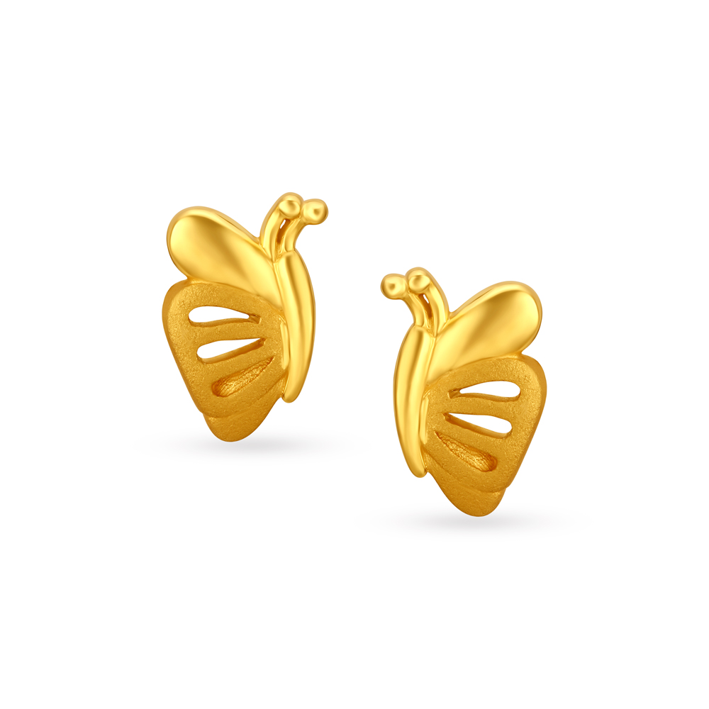 Quirky Butterfly Stud Earrings for Kids