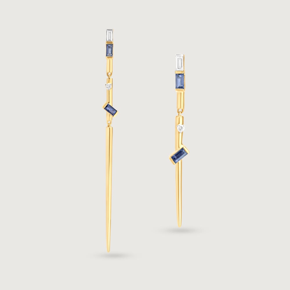 Starry Night Splendour 14KT Lolite Drop Earrings,,hi-res image number null