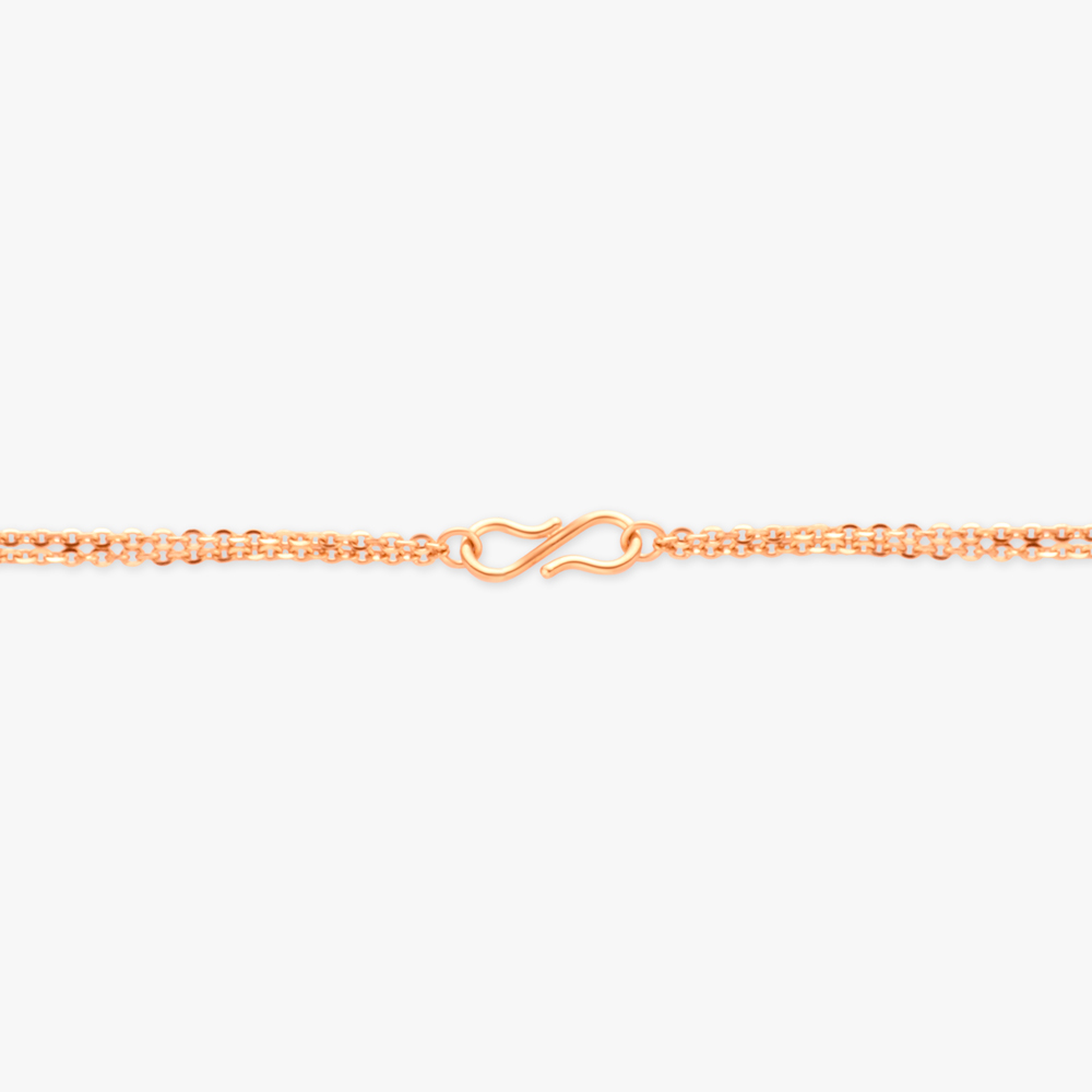 Twin Gold Pendant with Chain,,hi-res image number null
