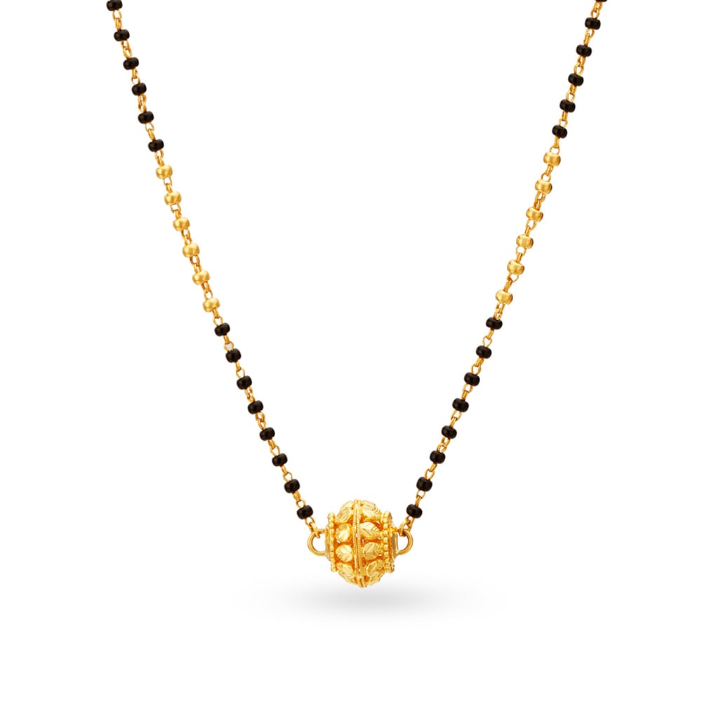Brilliant Spherical Mangalsutra,,hi-res image number null