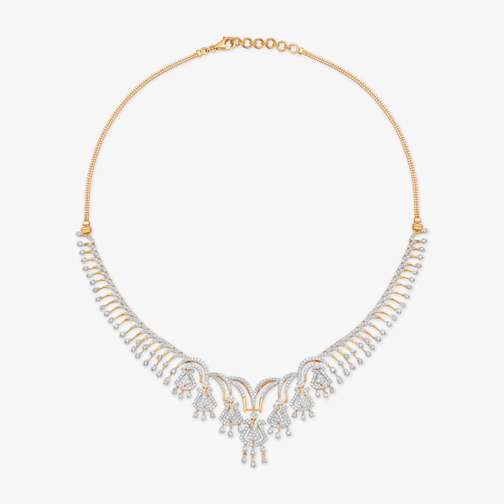 Fiery Sparkle Natural diamond Necklace Set,,hi-res image number null