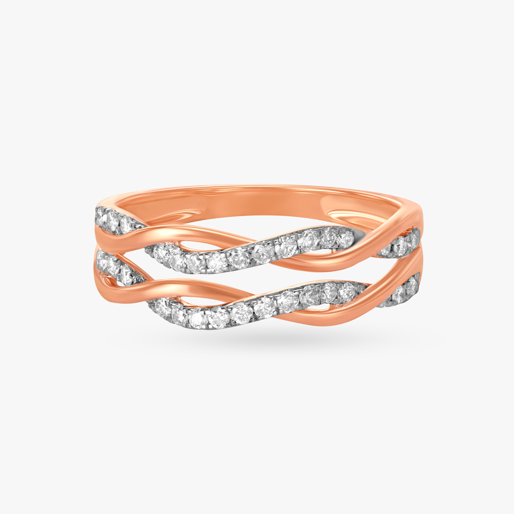 Twisted Strands Diamond Ring,,hi-res image number null