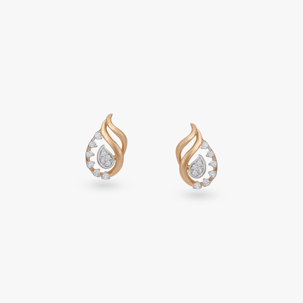 

Twilight Flame Diamond Stud Earrings