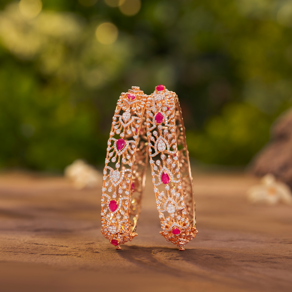 Crimson Royale Diamond Bangles,,hi-res image number null