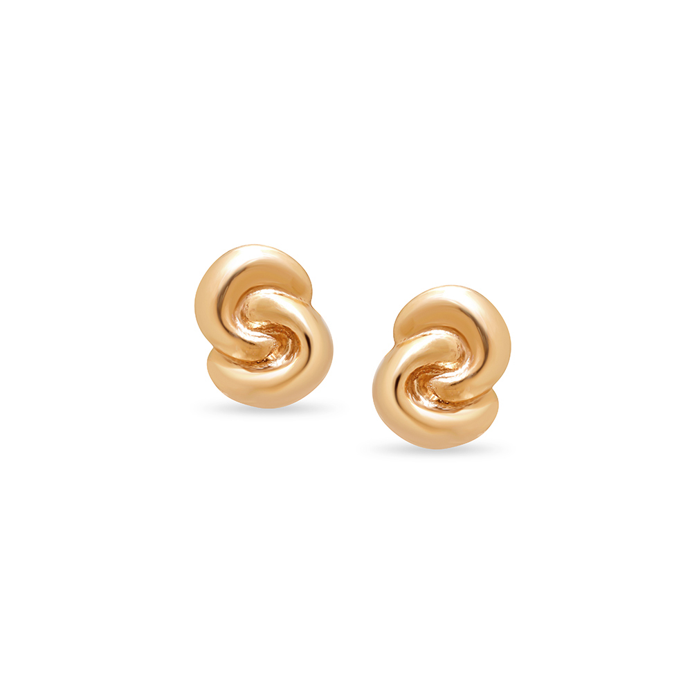 Mamma Mia 14 KT Yellow Gold Foundation of Love Stud Earrings for Kids